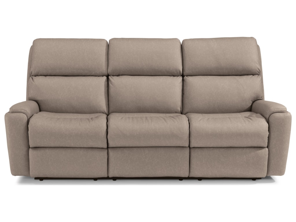 Flexsteel Rio Casual Power Reclining Sofa | Conlin's Furniture
